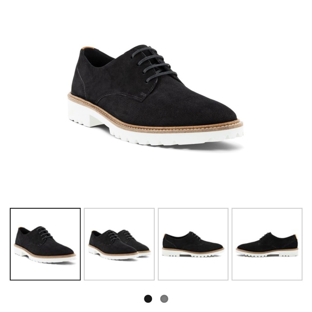 Ecco Modern Tailored Women’s Black Suede Casual Shoes 39 8.5 - Picture 2 of 11